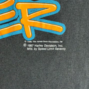 J- Vintage '87 Harley Davidson James Dean Rebel Rider Single Stitch Tee - XL
