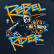 J- Vintage '87 Harley Davidson James Dean Rebel Rider Single Stitch Tee - XL