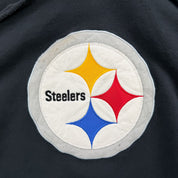 J- Vintage Pittsburgh Steelers NFL Embroidered Logo Hoodie - XL