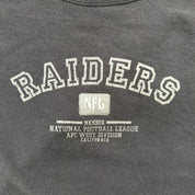 J- Vintage Oakland Raiders NFL Text & Logo Crewneck - XL