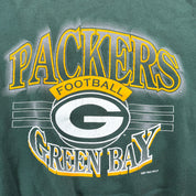 J- Vintage '93 Green Bay Packers NFL Graphic & Text Crewneck - XL