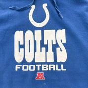 J- Vintage Indianapolis Colts NFL Logo & Text Hoodie - L