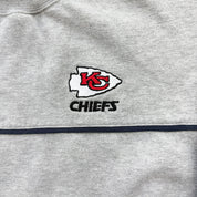 J- Vintage Kansas City Chiefs NFL Embroidered Logo & Text Crewneck - M