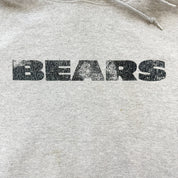 J- Vintage Chicago Bears NFL Reebok Text Hoodie - XL