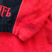 J- Vintage Atlanta Falcons NFL Embroidered Logo Quarter Zip Polar Fleece - 2XL