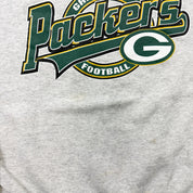 F- Vintage Green Bay Packers NFL Logo 7 Text Made In USA Crewneck