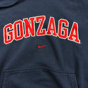 F- Vintage Nike Gonzaga Embroidered Text Hoodie