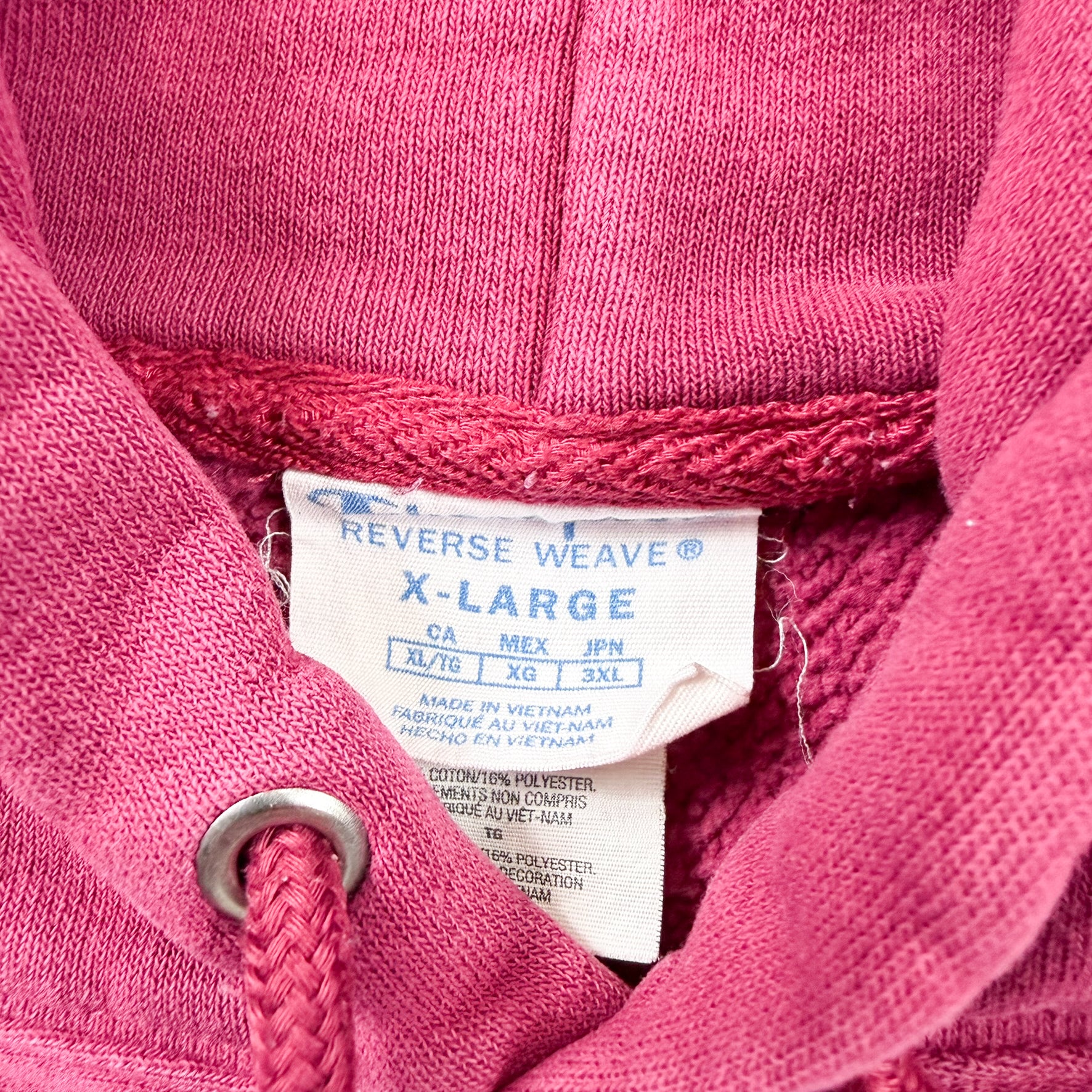 F- Vintage Champion Reverse Weave Embroidered Text Hoodie