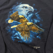 F- Vintage Critter Care Wildlife Society Flying Eagle Crewneck