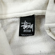 F- Vintage Stussy Text Made In USA Zip Up Hoodie