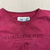 F- Vintage Washington State University Embroidered Text & Logo Crewneck