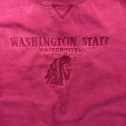 F- Vintage Washington State University Embroidered Text & Logo Crewneck