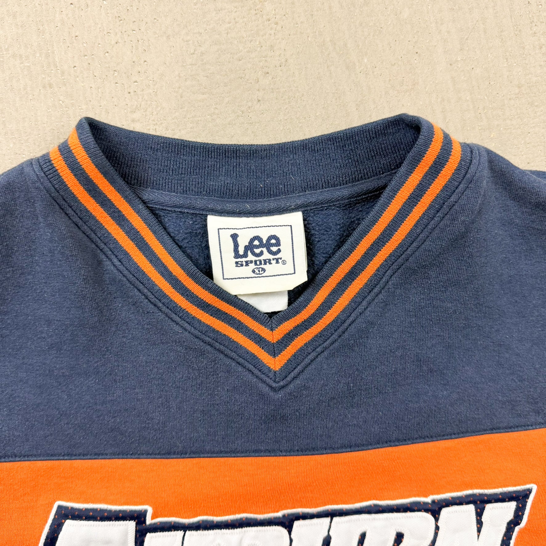 F- Vintage Auburn Lee Embroidered Text Crewneck