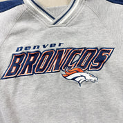 F- Vintage Denver Broncos NFL Lee Embroidered Text Crewneck
