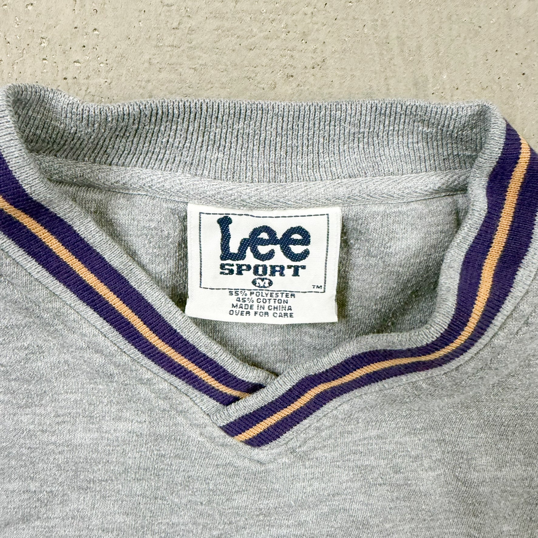 F- Vintage Washington State Huskies Lee Embroidered Logo Crewneck