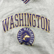 F- Vintage Washington State Huskies Lee Embroidered Logo Crewneck