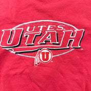 F- Vintage Utah Utes Logo Athletic Embroidered Logo Crewneck