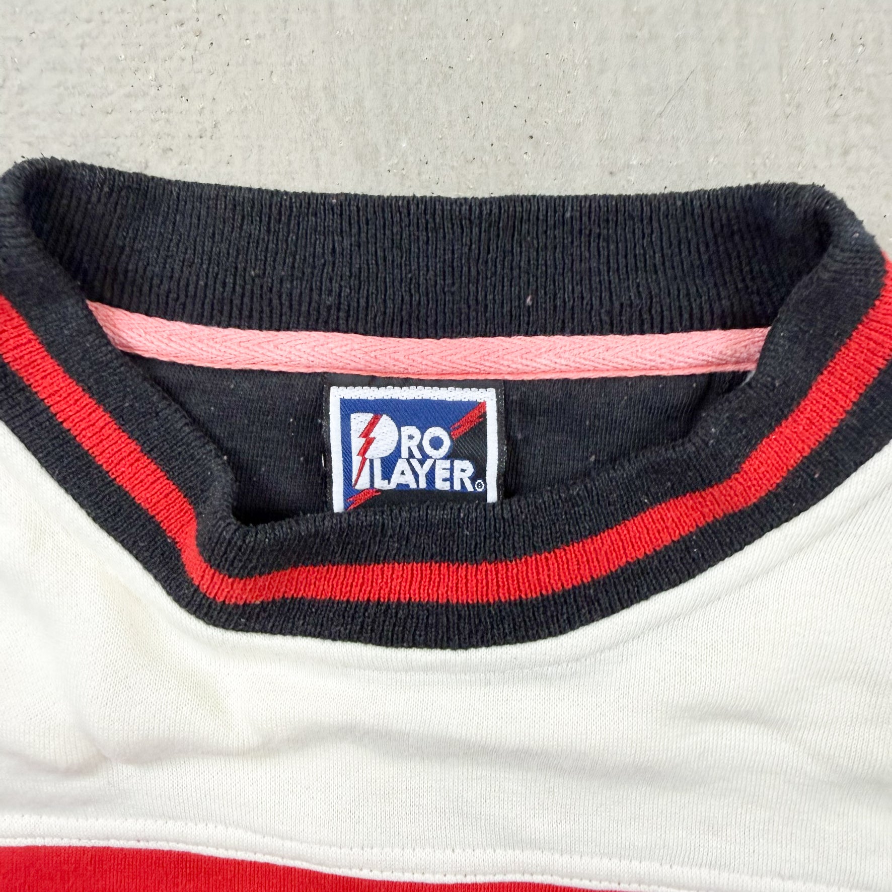 F- Vintage Chicago Blackhawks NHL Pro Player Embroidered text Crewneck