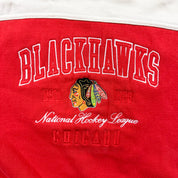F- Vintage Chicago Blackhawks NHL Pro Player Embroidered text Crewneck
