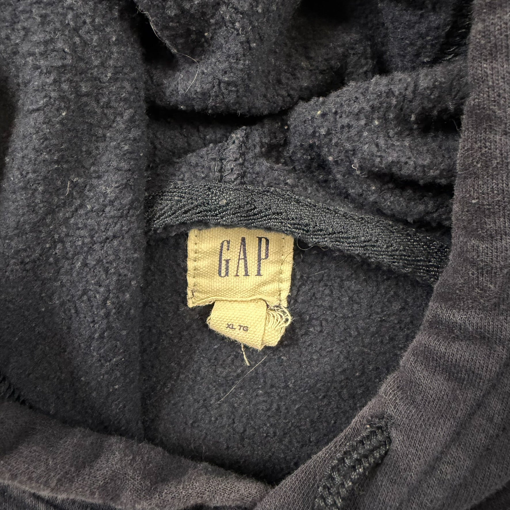 F- Vintage 90s Gap Embroidered Text Hoodie