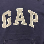 F- Vintage 90s Gap Embroidered Text Hoodie