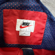 F- Vintage 90s Nike Text & Swoosh Zip Up Lightweight Jacket