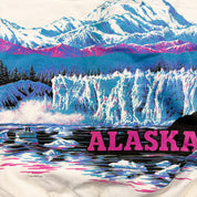 F- Vintage '90 Lifestyles Alaska Mountains Graphic Made In USA Crewneck
