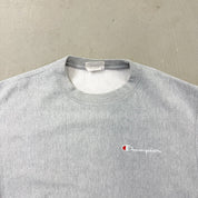 F- Vintage Champion Reverse Weave Embroidered Text Crewneck