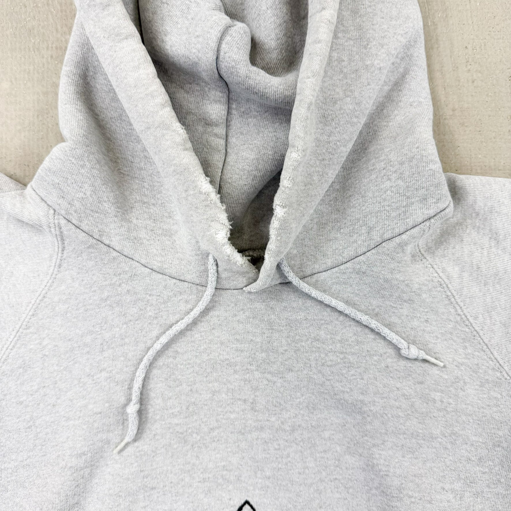 F- Vintage Adidas Embroidered Logo & Text Made In USA Hoodie