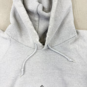 F- Vintage Adidas Embroidered Logo & Text Made In USA Hoodie