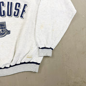 F- Vintage University Of Syracuse Henley Text Crewneck