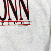 F- Vintage University Of Connecticut Uconn Huskies Crewneck