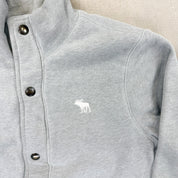 F- Vintage Abercrombie & Fitch Fur Lined Zip Up Sweatshirt Jacket