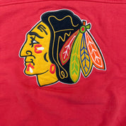 F- Vintage Chicago Blackhawks NHL Lee Embroidered Logo Crewneck