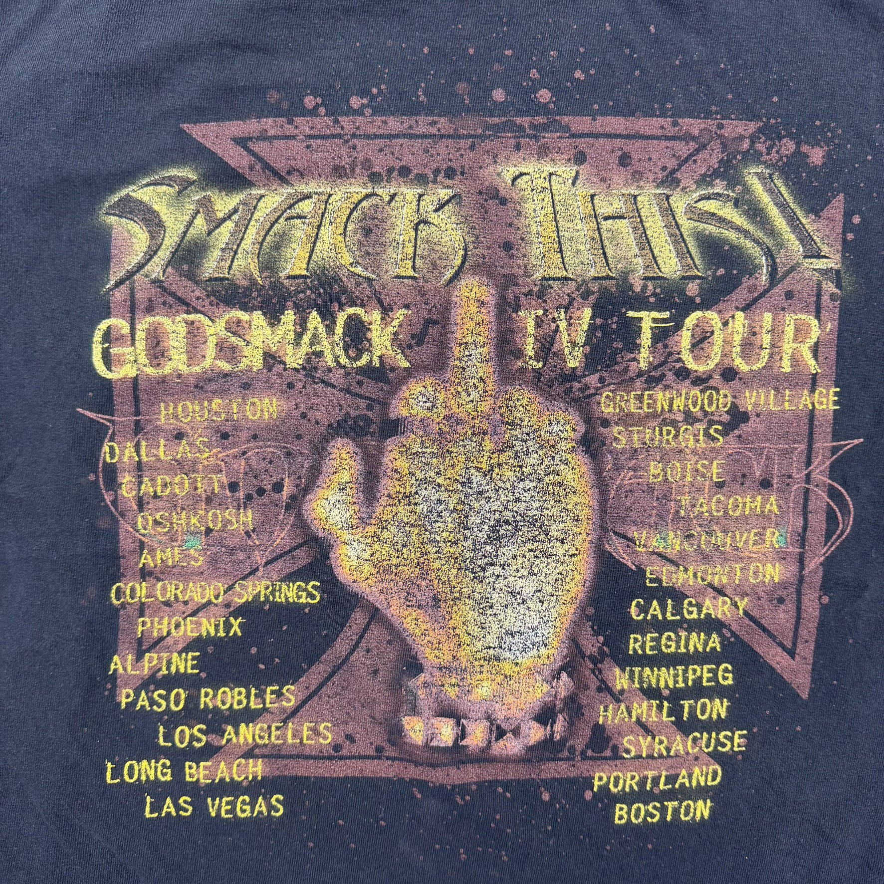 F- Vintage 02' Godsmack Smack This Graphic Tour Tee