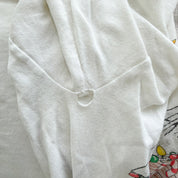 F- Vintage Christmas Dogs Animal Print Graphic Made In USA Tee