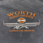 F- Vintage Harley Davidson Kansas City Missouri Made In USA Tee