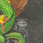 F- Vintage '86 Harley Davidson The Eagle Has Landed Graphic Single Stitch Made In USA Tee