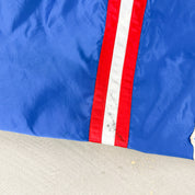 F- Vintage Buffalo Bills NFL Starter Logo Patch Satin Bomber Jacket