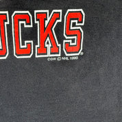 F- Vintage '90 Vancouver Canucks NHL Graphic Hanes Single Stitch Made In USA Tee