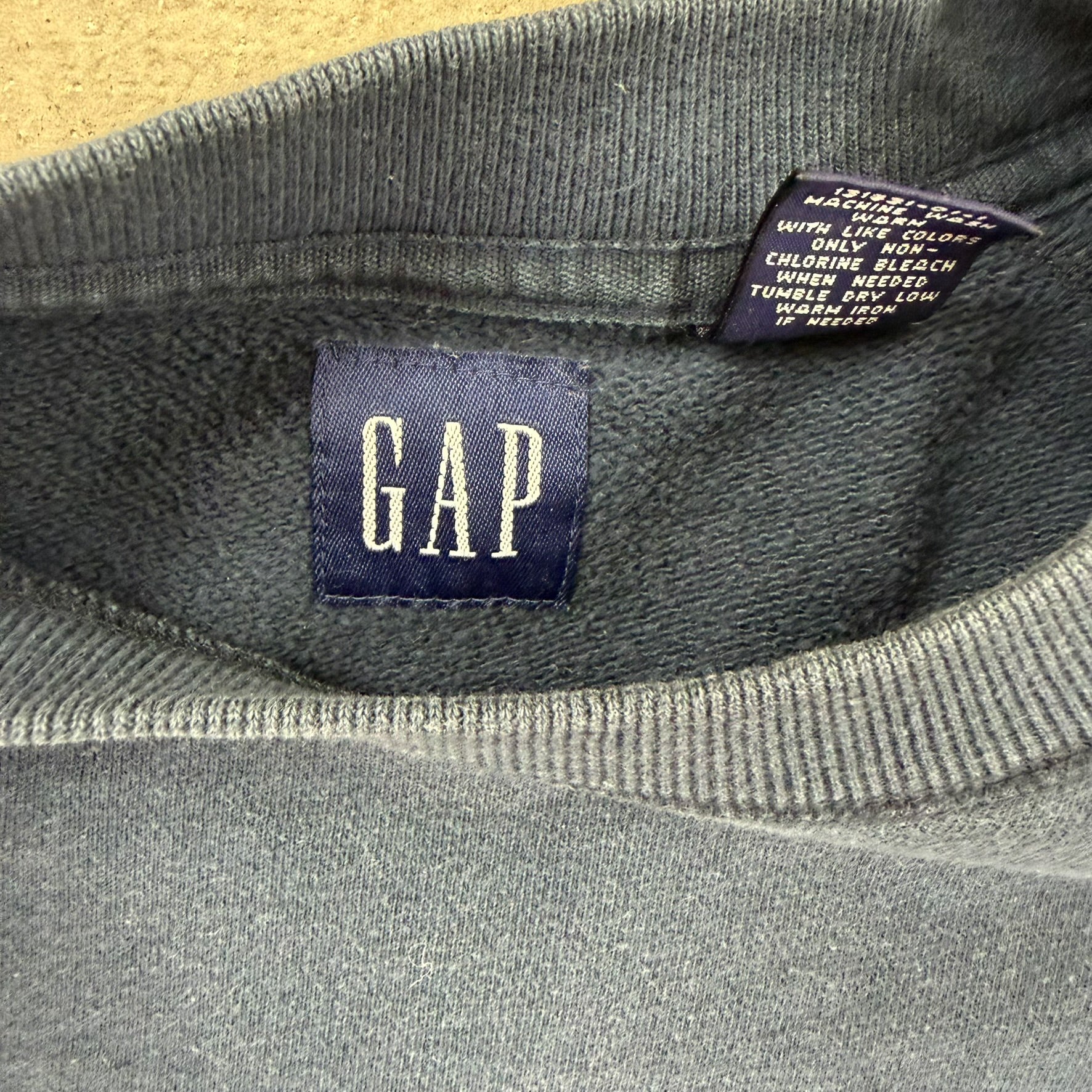F- Gap Original Orange Text Crewneck