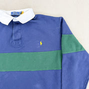 F- Polo Ralph Lauren Fleece Lined Long Sleeve Rugby Shirt