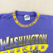 F- Vintage Washington Huskies Graphic Capitol Hill Made In USA Single Stitch Tee