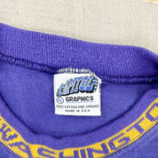 F- Vintage Washington Huskies Graphic Capitol Hill Made In USA Single Stitch Tee