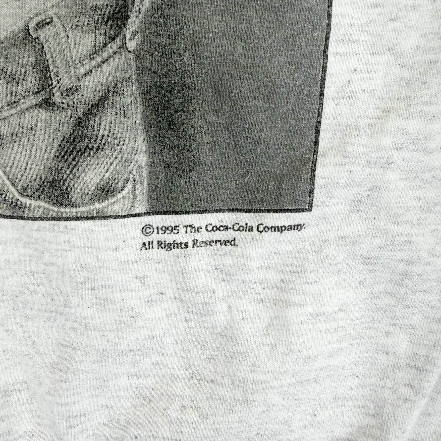 F- Vintage '95 Coca Cola Polar Bear Picture Made In USA Hoodie