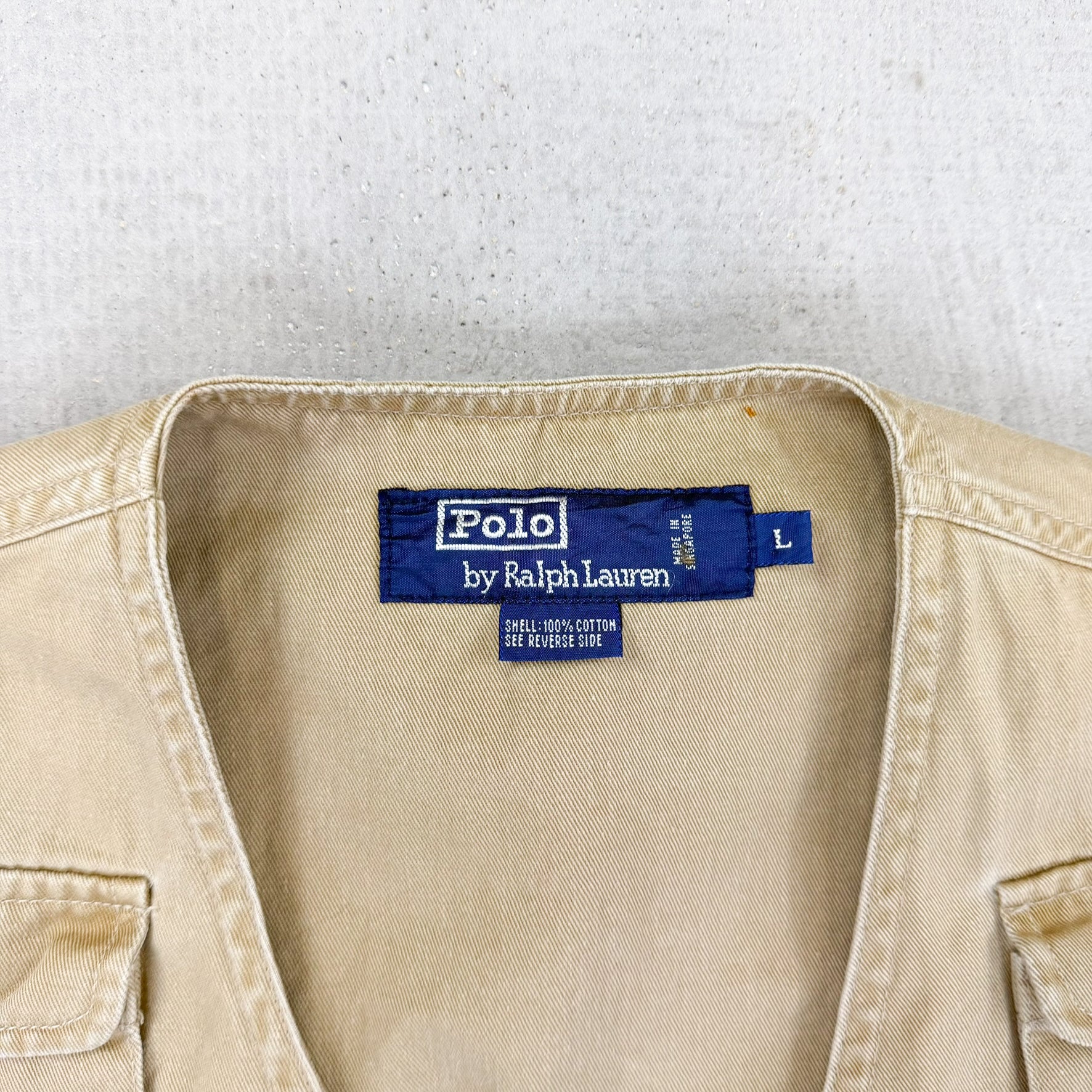 F- Vintage Polo Ralph Lauren Cargo Vest