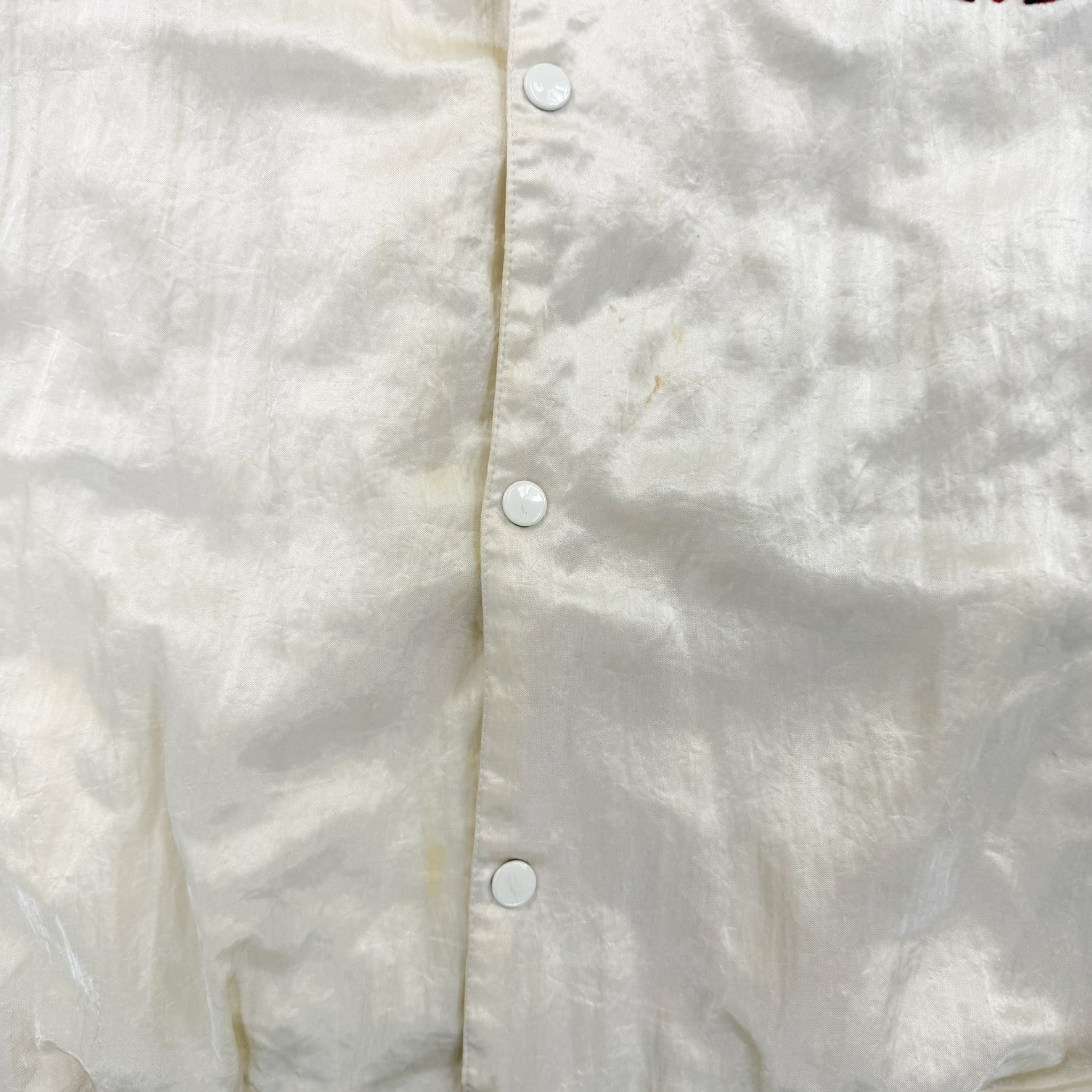 F- Vintage Adidas Button Snap Bomber Jacket