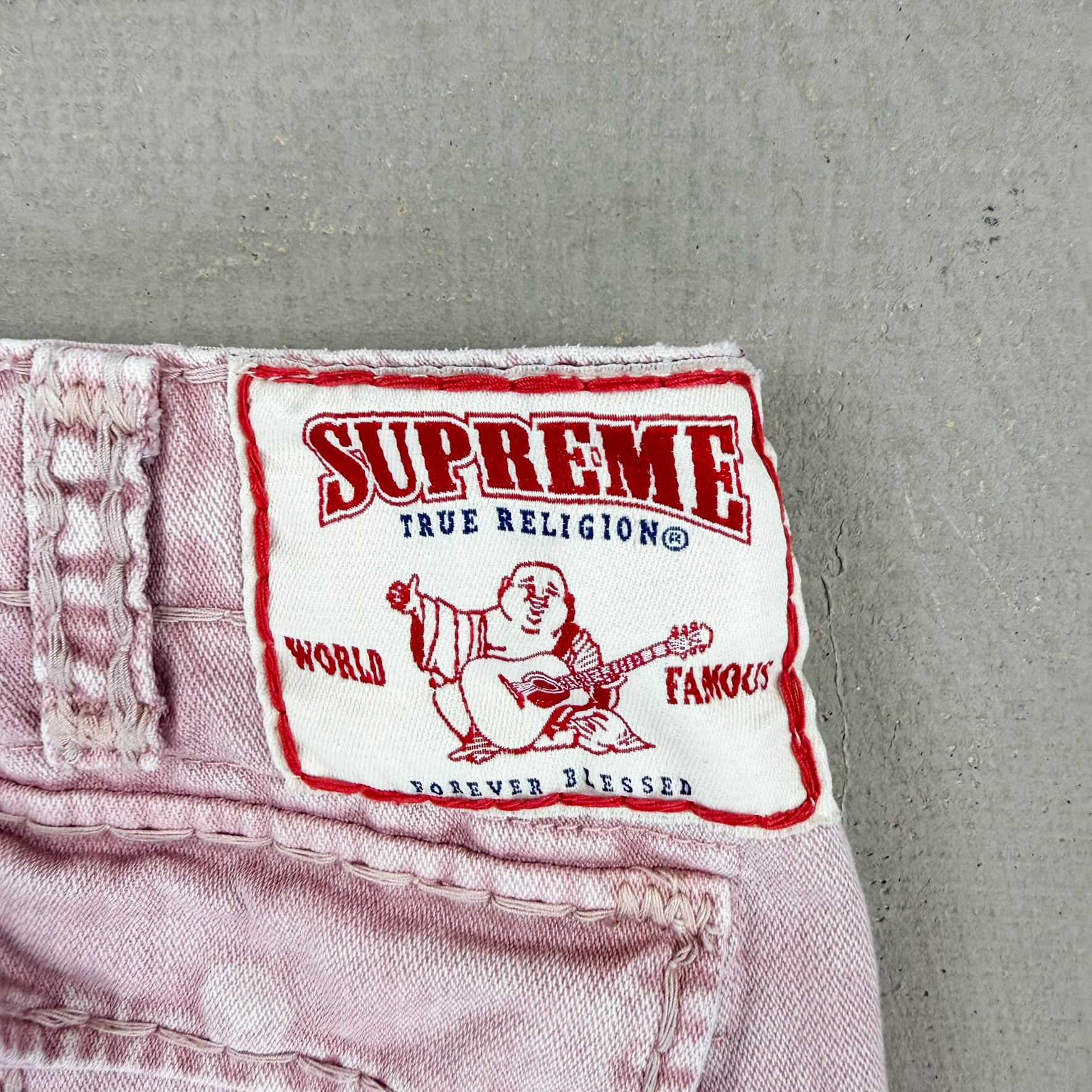 F- Supreme X True Religion Pink Cargo Pants
