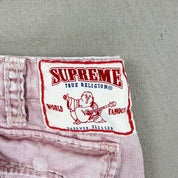 F- Supreme X True Religion Pink Cargo Pants