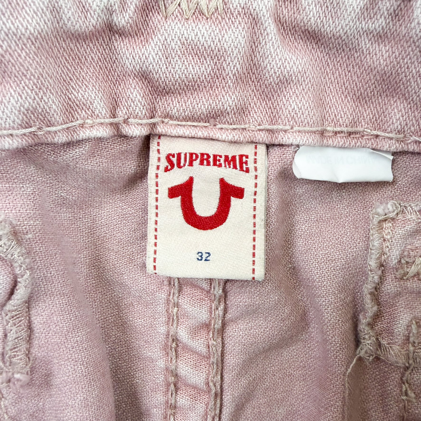 F- Supreme X True Religion Pink Cargo Pants